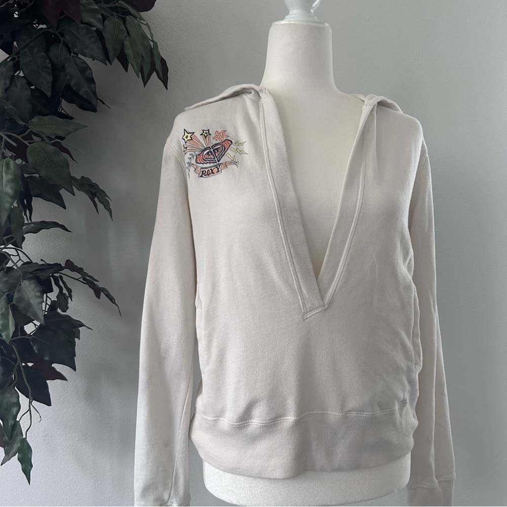 ROXY White Hoodies for juniors. Size L